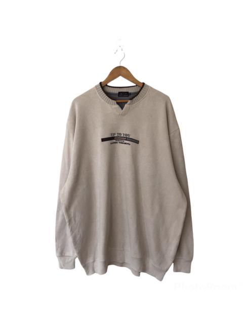 Other Designers Japanese Brand - LONG SLEEVE SWEATSHIRT UP TO YOU KANSAI YAMAMOTO