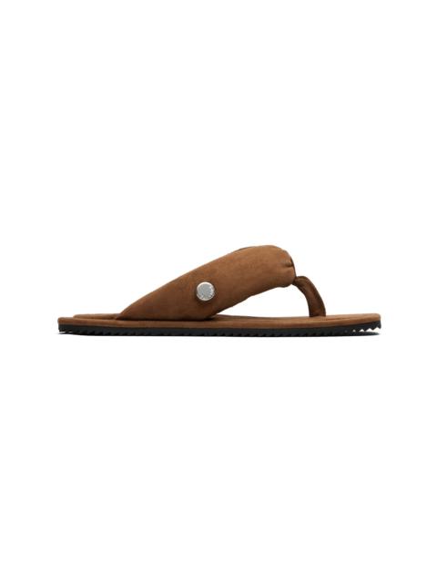 THE ATTICO Brown Indie Flip-Flops