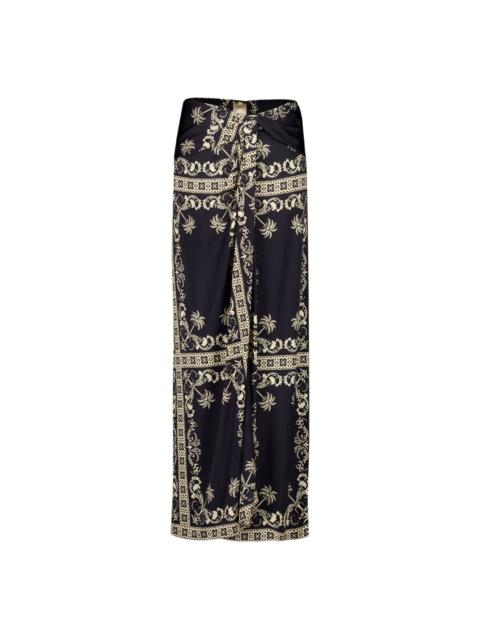 Dream Tiles midi skirt