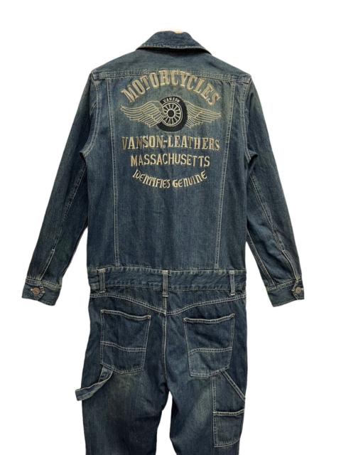 Other Designers Vanson Leathers - 🔥VANSON Bikers Carpenter Flare Slim Fit Denim Coverall