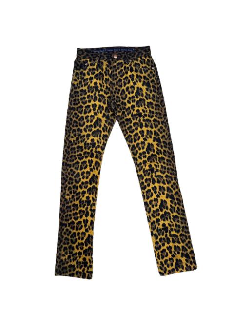 Jean Paul Gaultier GAULTIER JEANS LEOPARD PRINT FULL JEANS PANTS