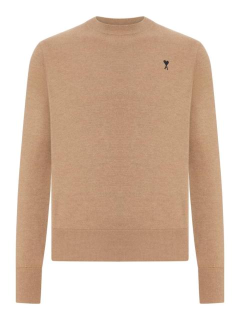 AMI Paris Ami Paris Men Crewneck Sweater Ami De Coeur In Merino Wool