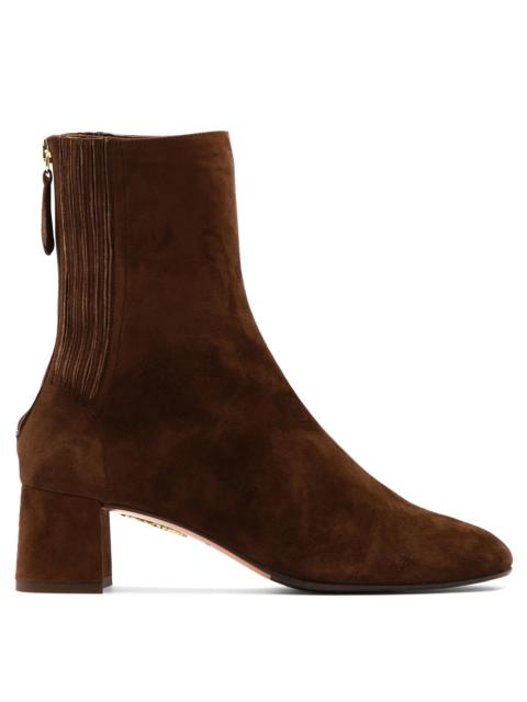 AQUAZZURA Aquazzura Saint Honore 50mm Ankle Boots Brown Women