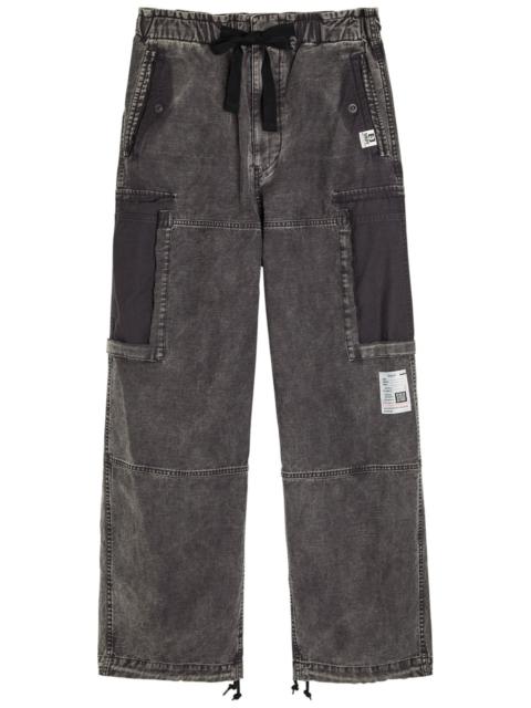 Maison MIHARAYASUHIRO Maison Mihara Yasuhiro Panelled Straight-leg Denim Cargo Trousers