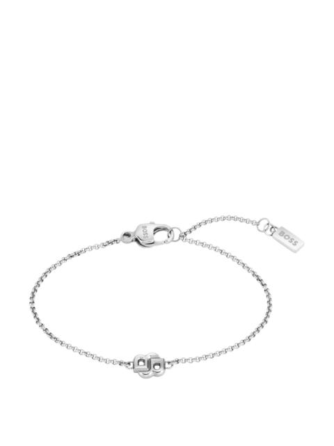 BOSS SILVER-TONE BRACELET WITH DOUBLE B MONOGRAM