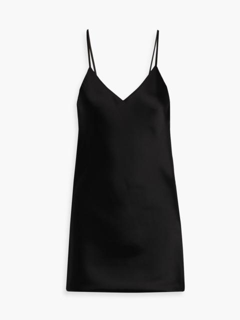 NORMA KAMALI Satin mini slip dress