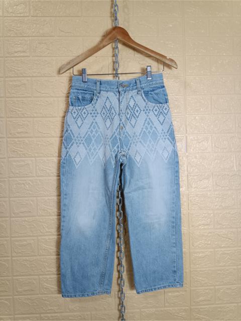 Other Designers Iroquois Japan - Iroquois Tribal Embroidery 3 Quarter Denim