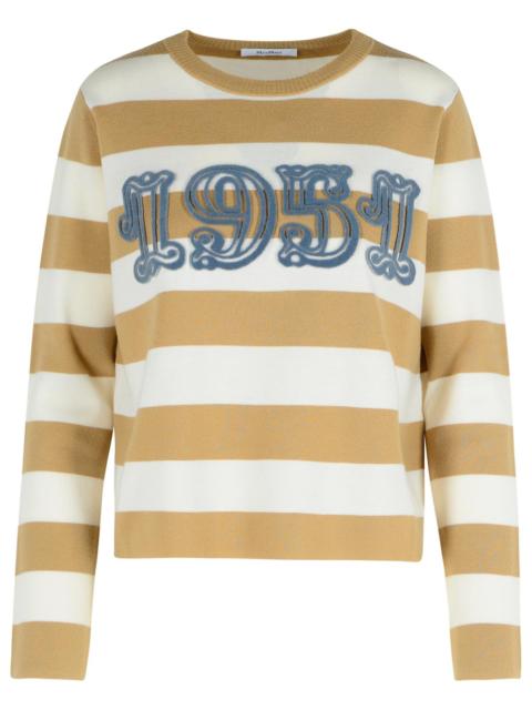 Max Mara Max Mara VITERBO Sand Virgin Wool Sweater Beige