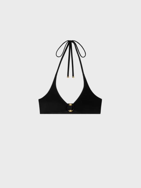 CELINE triomphe triangle top in matte jersey