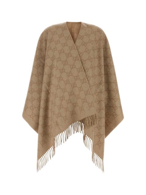 GUCCI Gucci Women Embroidered Cashmere Blend Cape