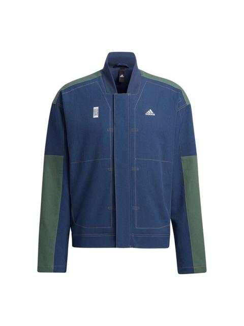 adidas Series WJ JKT Denim Training Sports Jacket Navy Blue GP0905