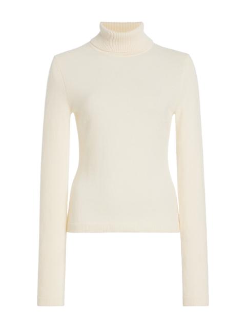 Cult Gaia Alice Wool-Cashmere Turtleneck Sweater ivory