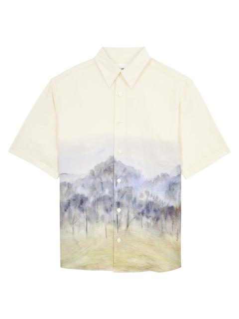 NN07 Quinsy printed modal-blend shirt