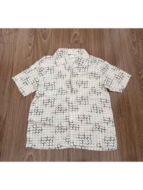 visvim VISVIM FREE EDGE SHIRT S/S LATTICE (Snake-print short) short sleeve shirt