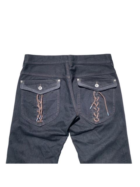 Other Designers If Six Was Nine - Hideaways lace string pocket jeans