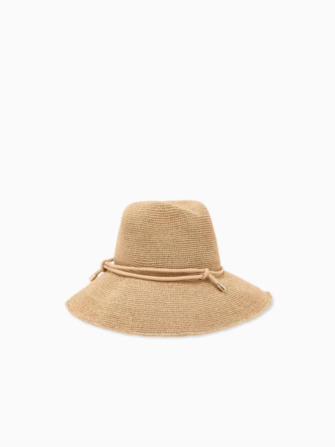 EMPORIO ARMANI WOVEN PAPIER HAT