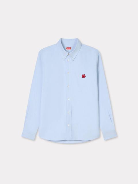KENZO 'Boke Flower' embroidered casual shirt in cotton oxford
