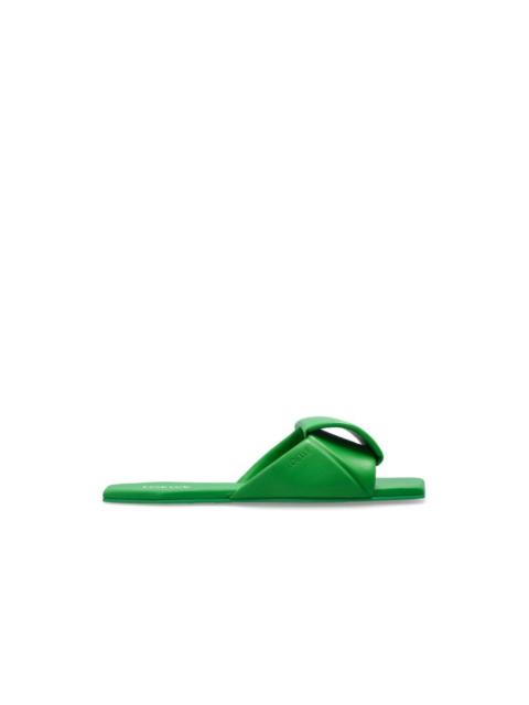 Loewe LOEWE Origami Clover Green Slides New & Authentic (Women's s