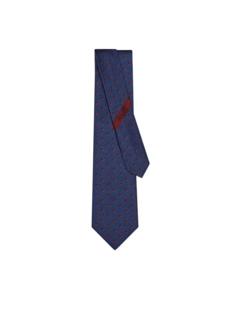 FERRAGAMO gancini-print jacquard tie