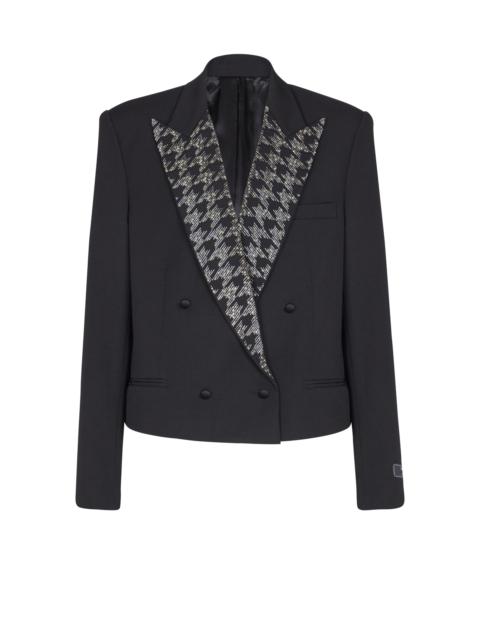 Balmain Grain de poudre jacket with crystals