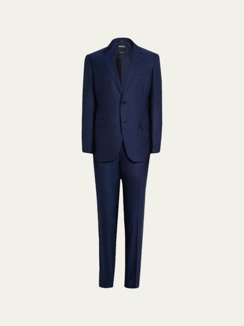 ZEGNA Men's Wool Textured Two-Piece Suit