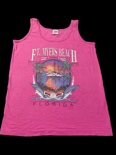 Other Designers Vintage - Vintage 90s Ft.Myers Beach Florida Sleeveless Tee