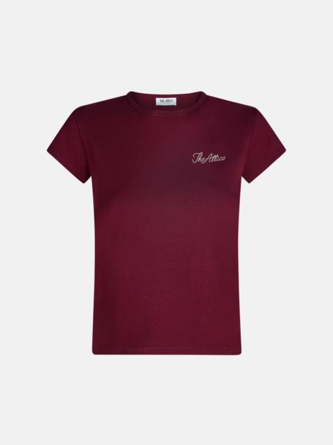 THE ATTICO BURGUNDY T-SHIRT