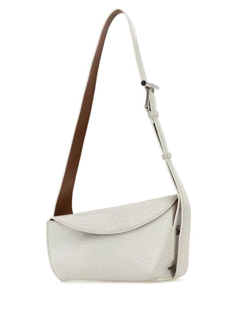Alexander Mcqueen Women White Leather Sling Crossbody Bag