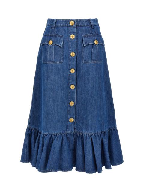 Valentino Valentino Garavani Denim Skirt