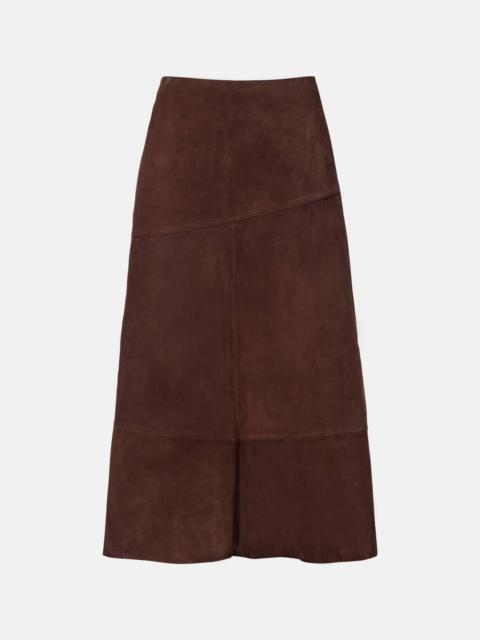 Yves Salomon Suede midi skirt