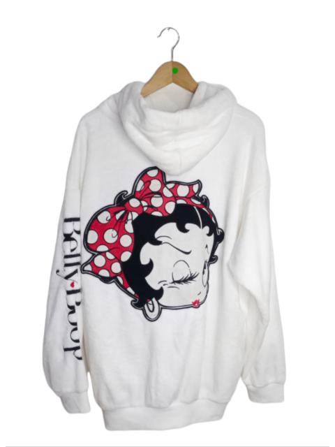 Other Designers Japanese Brand - Betty Boop By Closshi Fleece Zipper Sweater Big Logo
