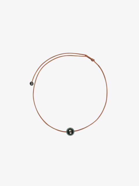 SPRWMN BLACK SIGNATURE PEARL CHOKER NECKLACE