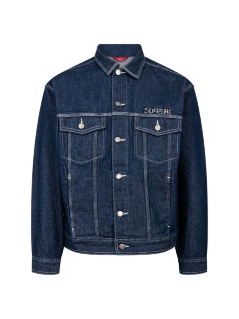 Supreme x Smurfs denim trucker jacket