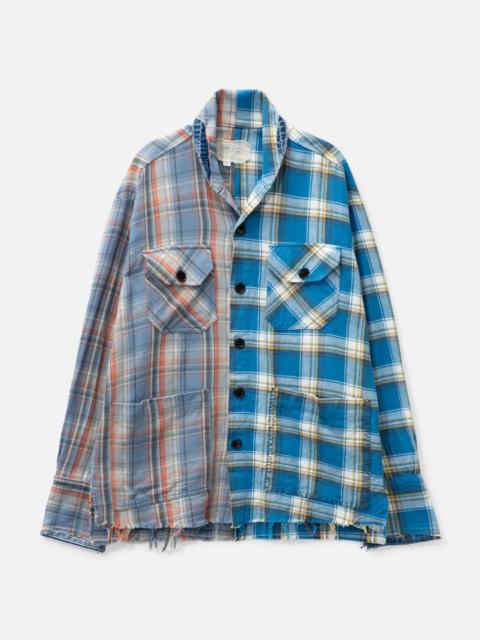 Greg Lauren SHAWL COLLAR BOXY SHIRT