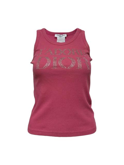 Dior CHRISTIAN DIOR Fall Winter 2003 "J'ADORE DIOR" Swarovski Tank Top