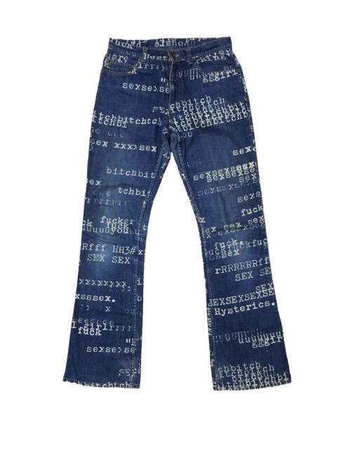 Hysteric Glamour Hysteric Glamour SEX BITCH GIRL jeans fullprint