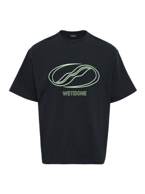 We11done Black Rhinestoned Se11Done Logo Tee