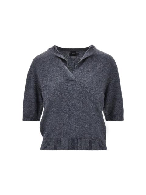 PINKO Pinko Wool Cashmere Knitted Top Grey Women