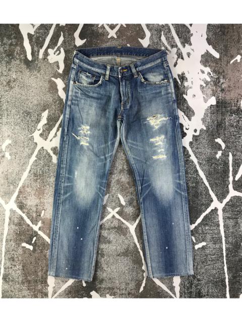 Other Designers Edwin - Edwin 503 Jeans Faded Blue Distressed Denim KJ1749