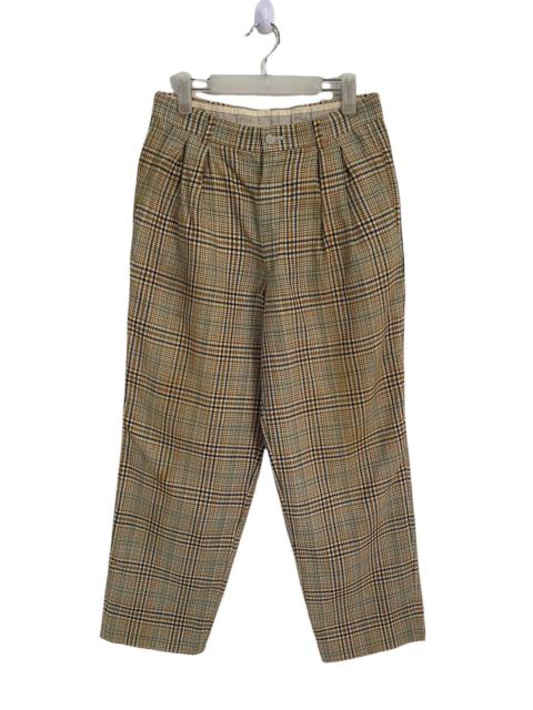 Other Designers Vintage - RARE🔥 ICONIC FILA 80’s YELLOW CHECKERED LUXURY TROUSERS PANT
