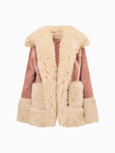 LoveShackFancy Tuskara Oversized Shearling Jacket