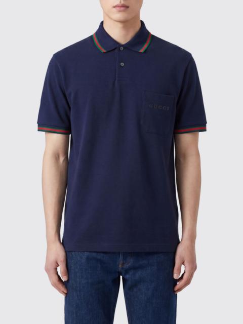 GUCCI Gucci Polo Shirt Men Blue