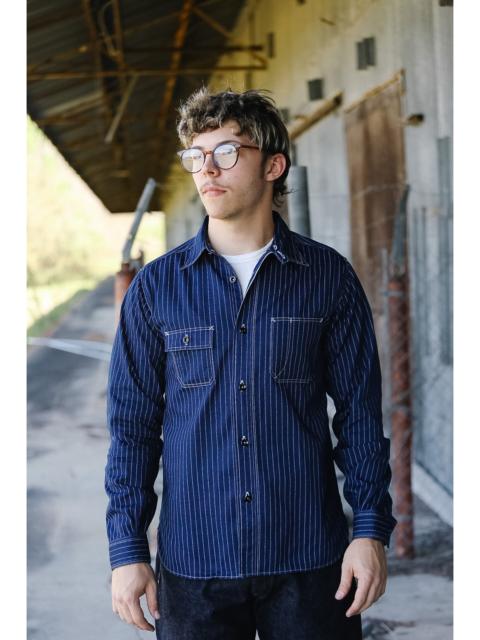 SUGAR CANE SC25551A SUGAR CANE FICTION ROMANCE WORK SHIRT- INDIGO WABASH