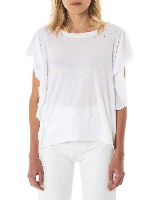 R13 Raw Trim Flutter Tee