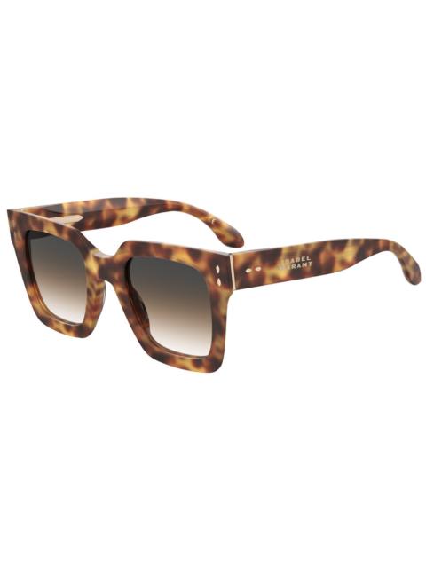 Isabel Marant Isabel Marant Grey Brown Shaded Square Ladies Sunglasses IM 0104/S 0C9B/PR 51