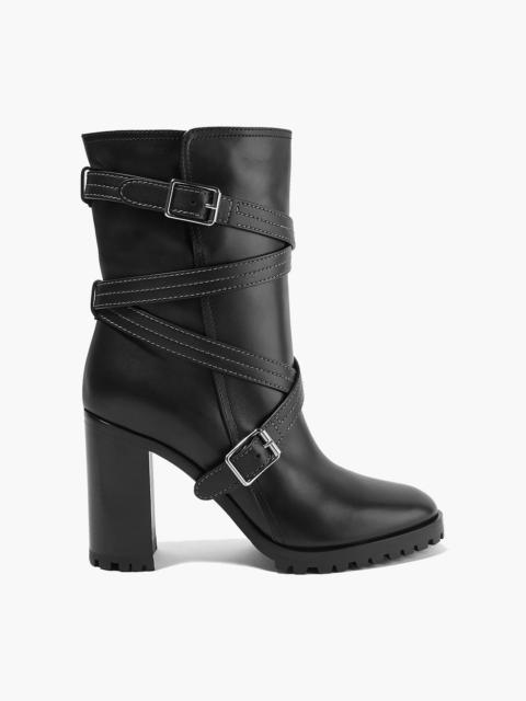 Gianvito Rossi 90 buckled leather ankle boots