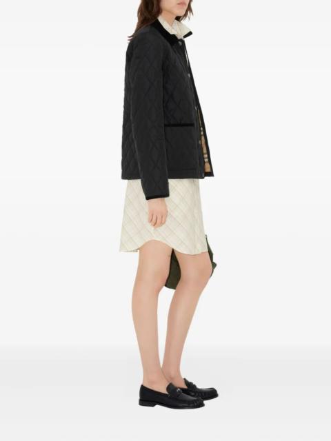 Burberry Burberry Women Check Lining Quilted Nylon Dorset Jacket