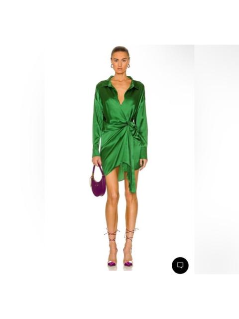Other Designers NWT Ser.o.ya Silk Demi‎ Mini Dress in Amazon Green Small $495