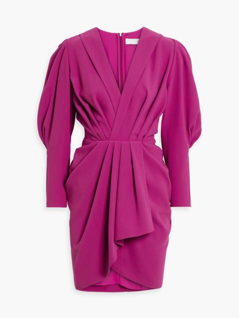 Other Designers Kalea wrap-effect pleated crepe mini dress
