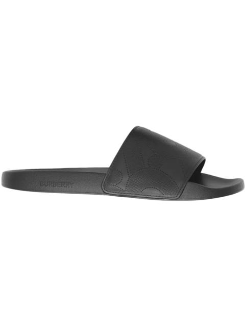 Burberry Burberry Embossed Logo Slides Black